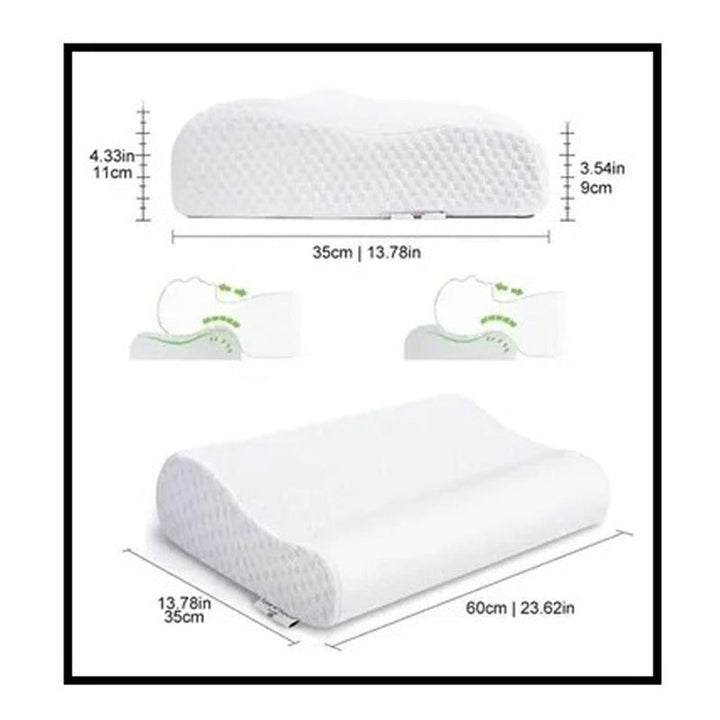 Almohada Memory Pillow Ortopédica Indeformable Con Aloe Vera