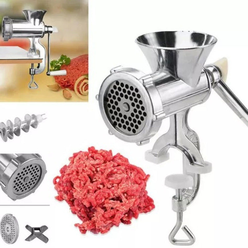 Molino Carne Manual Ajustable Acero Inoxidable Granos