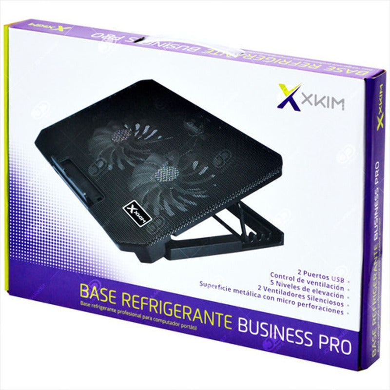 Base Refrigerante Gamer Portátil 5 Niveles 2 Ventiladores