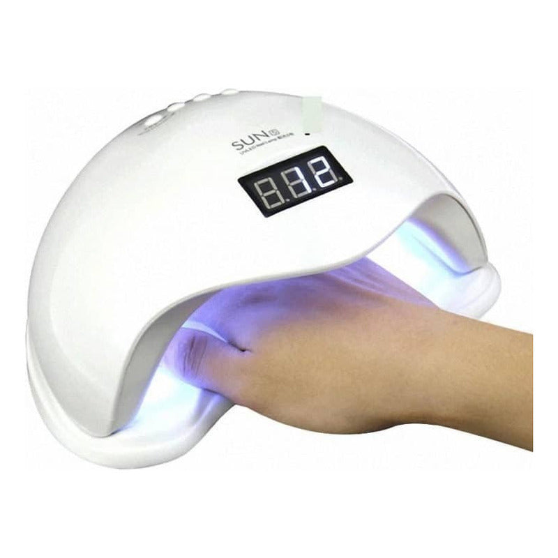 Secador Esmalte Gel Acrilica Uv Lampara 18led 36w Digital Color Blanco 110v/220v