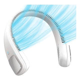 Ventilador Personal Portatil Para Cuello Recargable Blanco