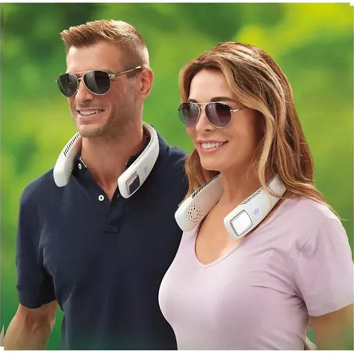Ventilador Personal Portatil Para Cuello Recargable Blanco