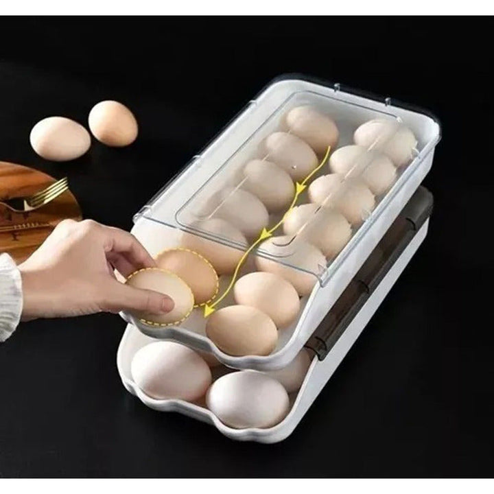 Organizador De Huevos Soporte De Cocina Estante Transparente
