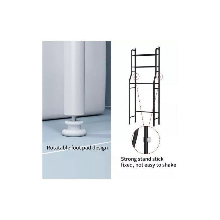 Organizador De Baño Estantería Mueble Ahorrador De Espacio 3 Color Blanco