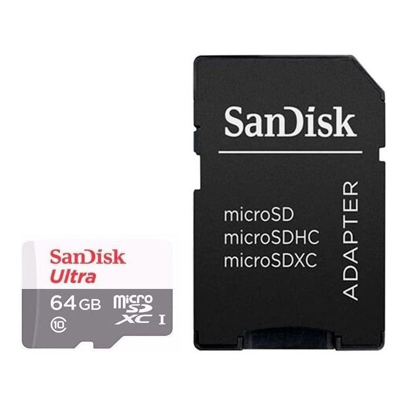 Tarjeta De Memoria  Sandisk Sdsqunr-064g-gn3ma  Ultra Con Adaptador Sd 64gb