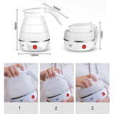 Hervidor D Agua Plegable Tetera Portátil Calentador 600blanc