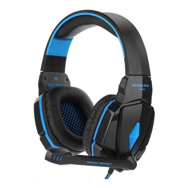 Audífonos Gamer Kotion Each G4000 Negro Y Azul