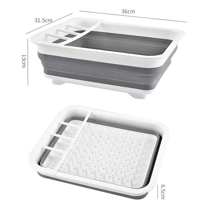 Escurridor De Platos Plegable Secaplatos Color Blanco