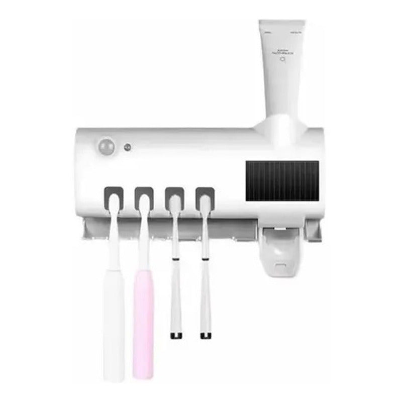 Dispensador Crema Dental + Soporte Esterilizador De Cepillos