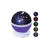 Lampara Y Proyector Giratorio De Luna Y Estrellas