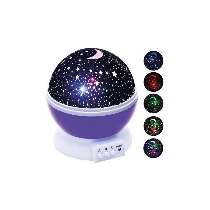 Lampara Y Proyector Giratorio De Luna Y Estrellas