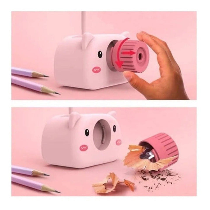 Lampara Led Escritorio Portátil Recargable Con Tajalápiz