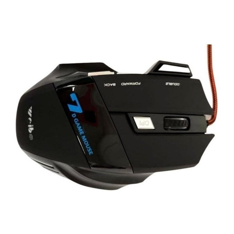 Mouse Gamer De Juego Weibo  X7 3200 Dpi Negro