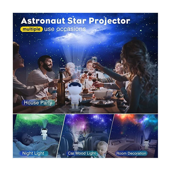 Proyector Lámpara Luz Led Galaxia Astronauta Ho442 Color De La Estructura Blanco