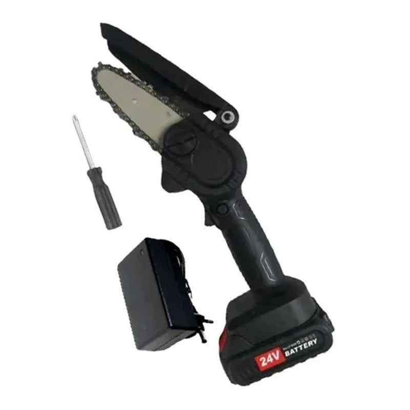 Mini Motosierra De Mano Portátil Ergonómico Recargable 24v