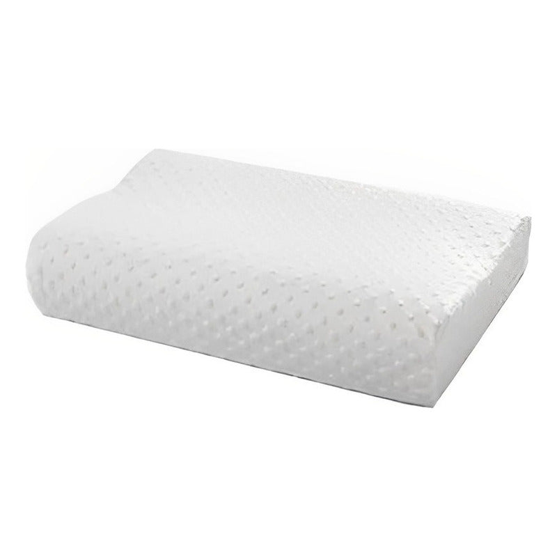 Almohada Ortopédica Cervical Con Memory Foam Color Blanco