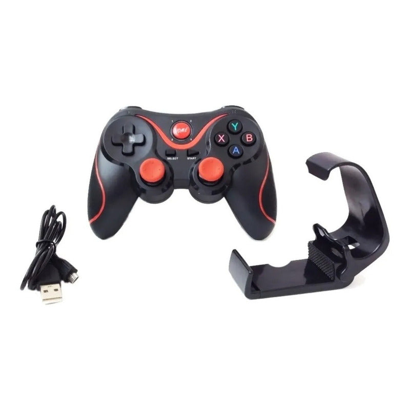 Control Inalámbrico Bluetooth Joystick Y Gamepad Android Ios Color Negro