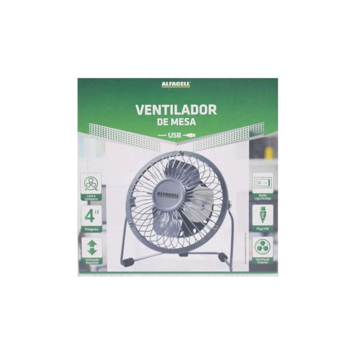 Ventilador De Mesa Alfacell Mini Ls-904 Con 4 Aspas, 15 cm D