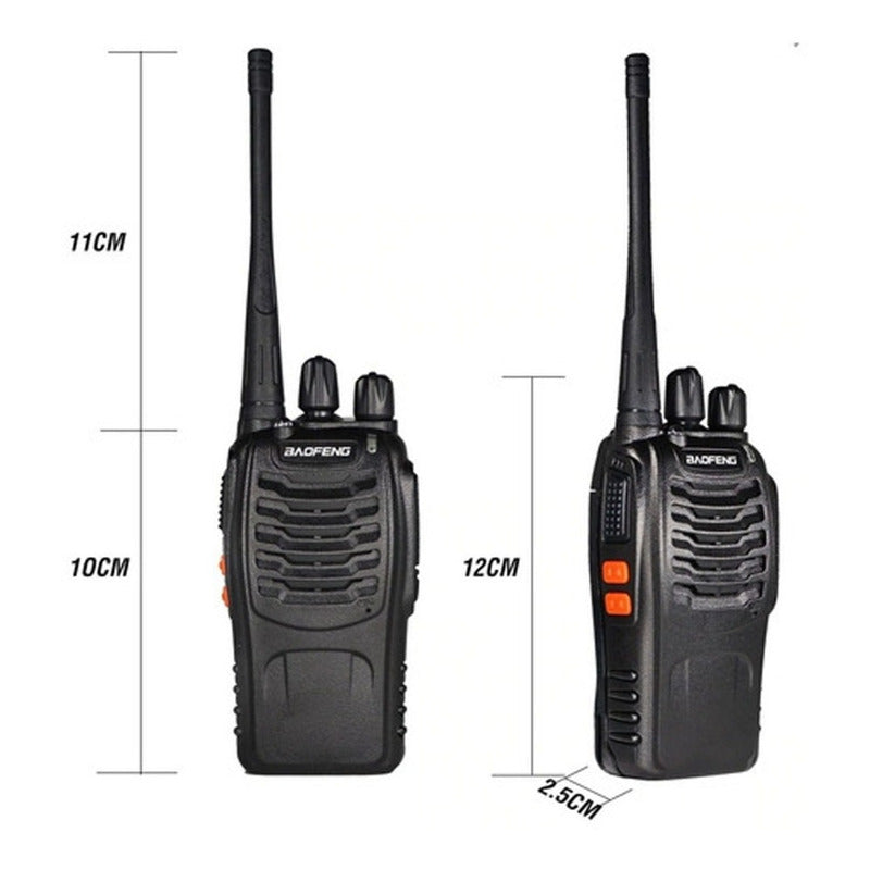 Walkie Talkie Radios Baofeng Comunicación X 2 Uhf Y Baterías