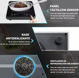 Estufa De Induccion 1 Puesto Eléctrica 9 Niveles Tacti 1000w Negro