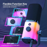 Maono Micrófono dinámico PD100x USB/XLR Led Rgb Gamer