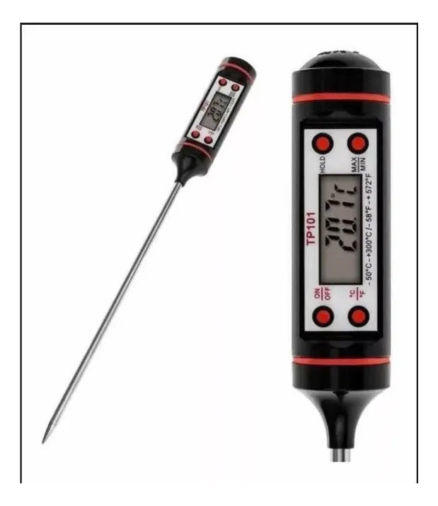 Termómetro Digital Para Alimentos Cocina Punzón Temperatura Negro