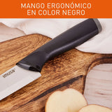Cuchillo Rebanador 20cm Imusa Talent Acero Inoxidable Color Negro