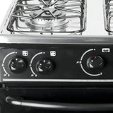 Estufa De Piso Con Horno Abba 4 Pts Gn At 101-3n N Negro