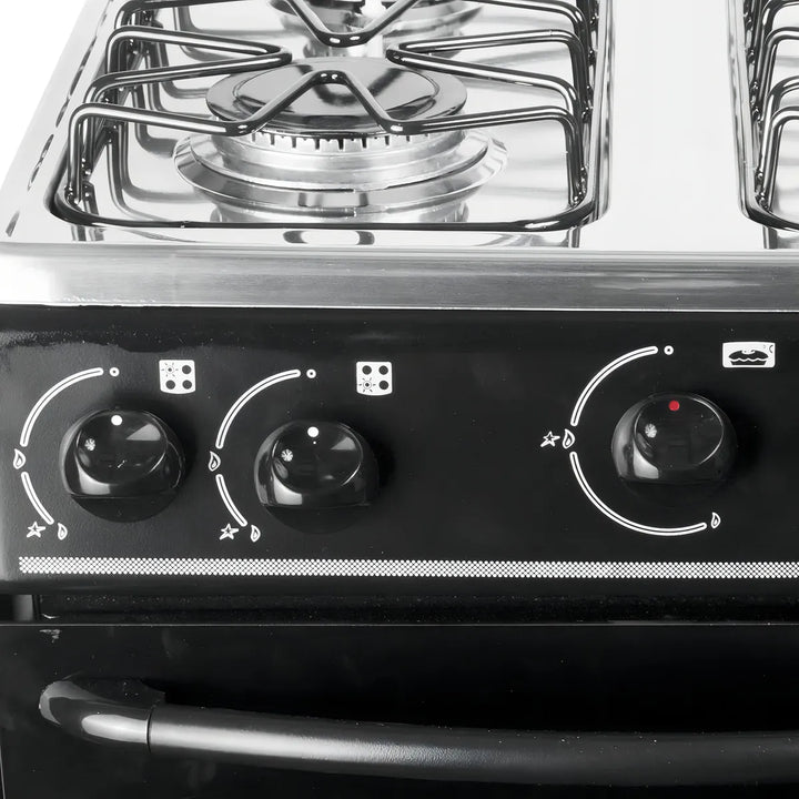 Estufa De Piso Con Horno Abba 4 Pts Gn At 101-3n N Negro