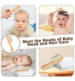 Cepillo De Pelo Para Bebé - Set De 2 Con Cerdas De Cabra Y M