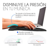 Mousepad Tapete Ergonomico De Gel Antideslizante Raton Negro