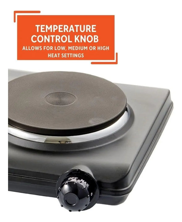 Estufa Eléctrica Portátil Cocina Dos Puestos Imusa 1500watts Imusa