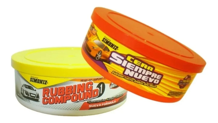 Kit Cera Siempre Nuevo+rubbing, Brilla, Restaura Simoniz