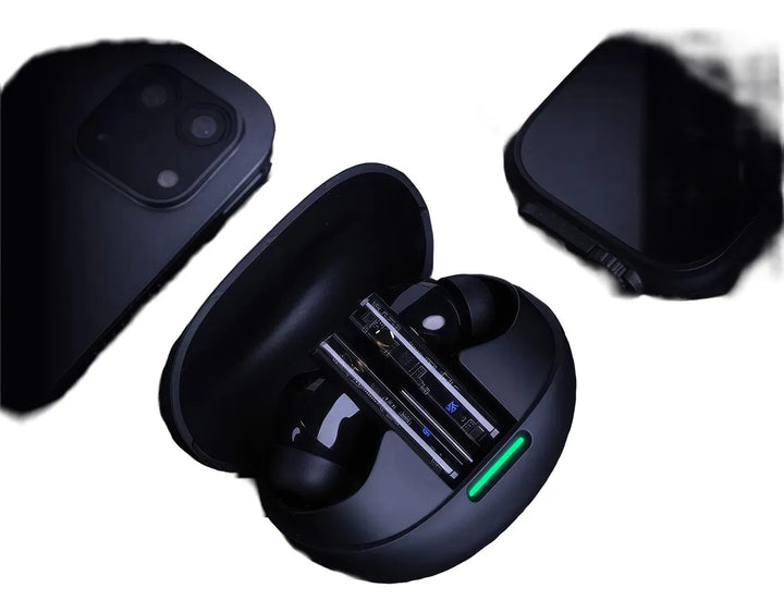 Audífonos Kz Carol Pro con Ldac, Anc y Hi-fi Bluetooth color negro