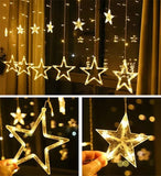 Instalación Luces Led Estrella Decoración Navideña Cálida Cálida