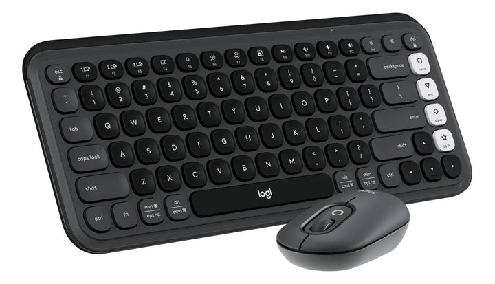 Kit Teclado Y Mouse Logitech Pop Icon, Español, Grafito