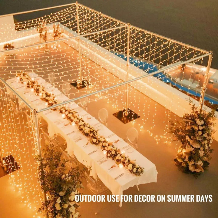 Luces Navidad Decorativas Por 100 Mts Y 1000 Leds Navideñas Amarillo