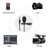 Micrófono De Solapa Para Pc Y Amplificador Entrada 3.5 Mm Ts Color Negro