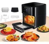 Horno Y Freidora De Aire Swisshome 12 Litros Air Fryer Negro