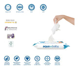 Toallitas Húmedas Aqua Baby 99.9% Agua 60 Unidades