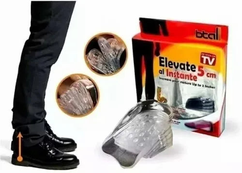 Plantillas Elevadoras BTALL Gel Aumento Estatura 5cm Graduables