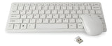 Kit Mini Teclado + Mouse Óptico Inalámbrico Para Pc Mac Color Del Teclado R-p0527 K03 Teclado Blanco