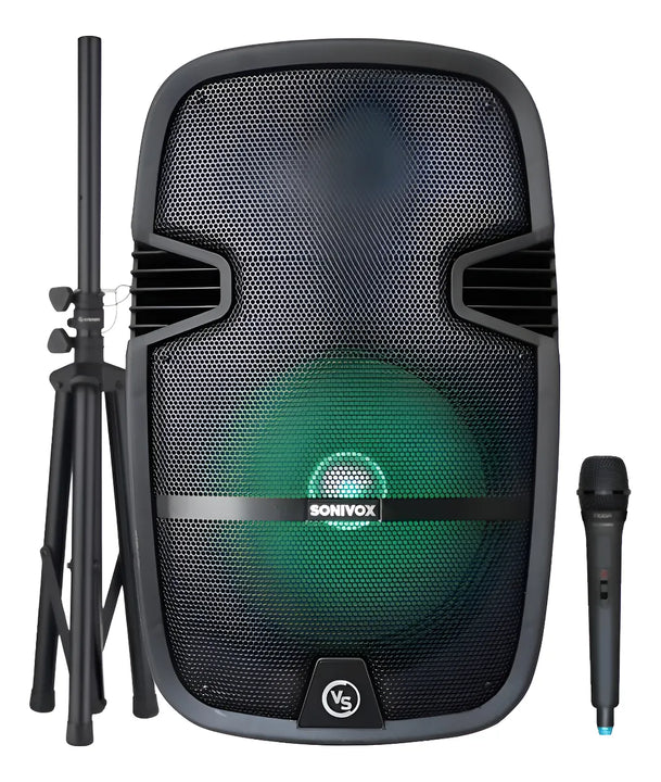 Parlante Cabina Sonivox 12 Pulgadas + Tripode Negro