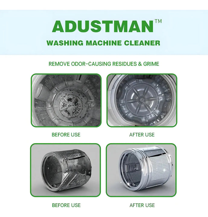 Adustman Limpiador De Lavadora 30 Tabletas Frescas Para Carg