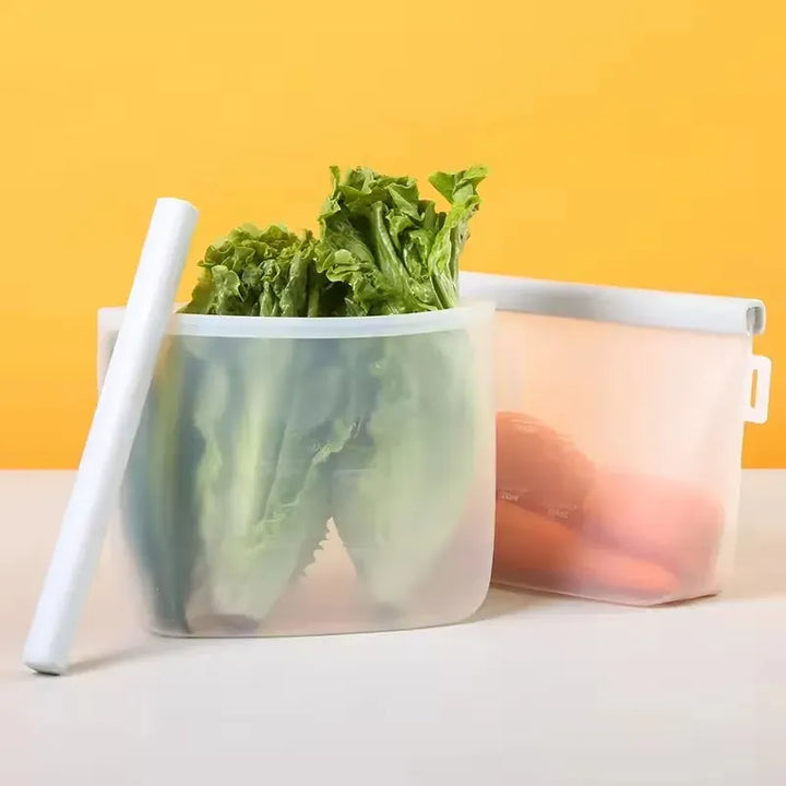 5 Bolsas De Silicona Grado Alimenticio Para Leche Materna