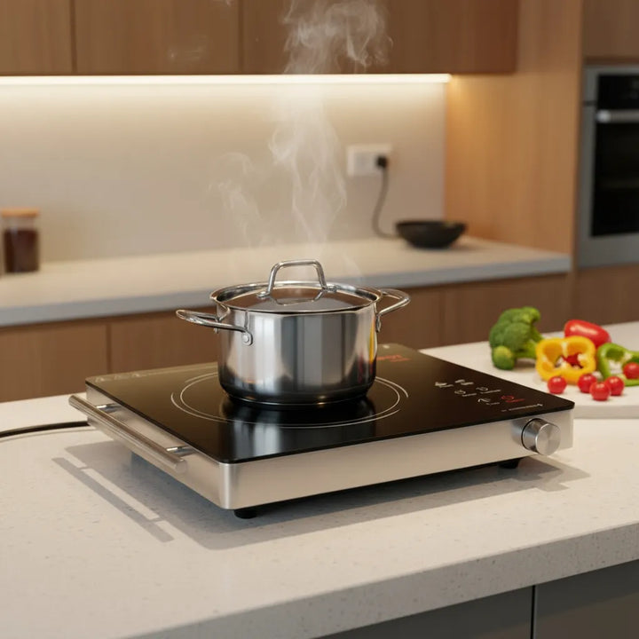 Estufa Induccion Electrica Portatil Practica Segura Rapida Negro