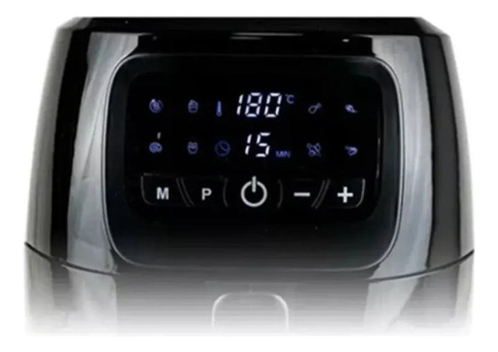 Freidora De Aire Digital Volk 4.5 Litros Ky1008 Air Fryer Negro