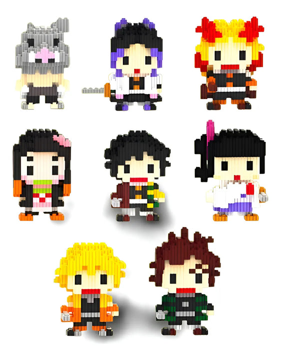 Juguete Armable Demon Slayer Magic Block Fichas Bloque Armar 500 Demon Slayer
