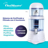 Filtro De Agua Chef Master + Exprimidor Manual De Frutas Blanco