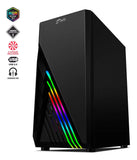 Chasis Gamer + 3 Fans Rgb Onyx Jx116 Atx / M-atx / Itx Negro